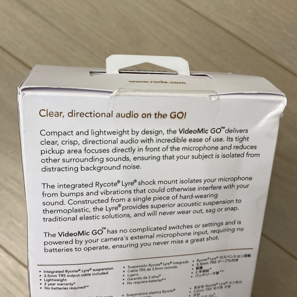 *Unopened* Rode Videomic Go - Picture 4 of 4